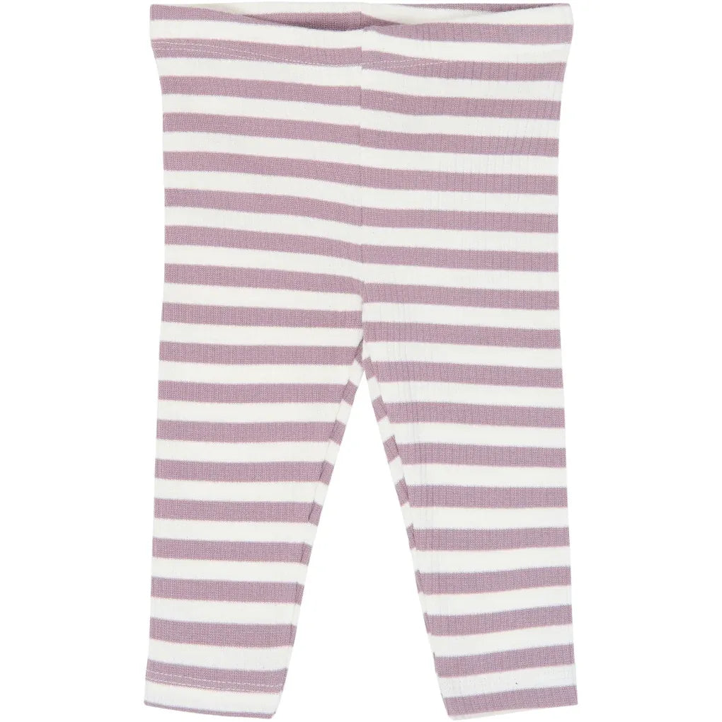 The New Siblings TNSBFro Rib Leggings Elderberry-gardenia striped tn