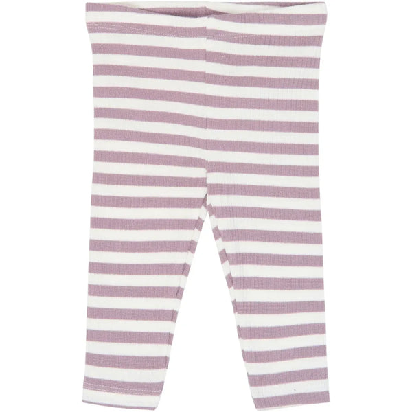 The New Siblings TNSBFro Rib Leggings Elderberry-gardenia striped tn