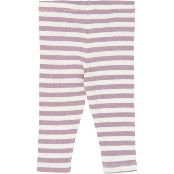 The New Siblings TNSBFro Rib Leggings Elderberry-gardenia striped tn