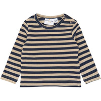 The New Siblings TNSBFro L_S Rib Tee Navy blazer striped