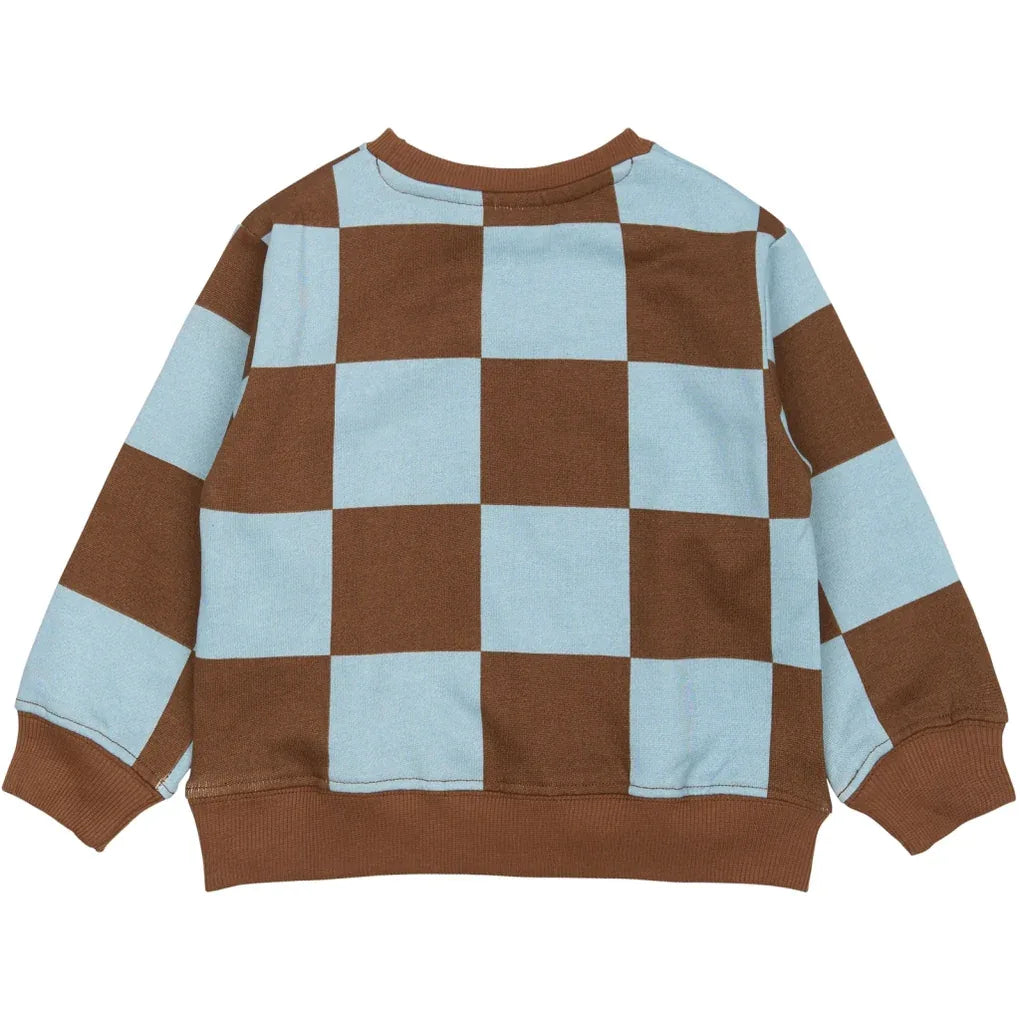 The New TNSTPaulie OS Sweatshirt Toffee check