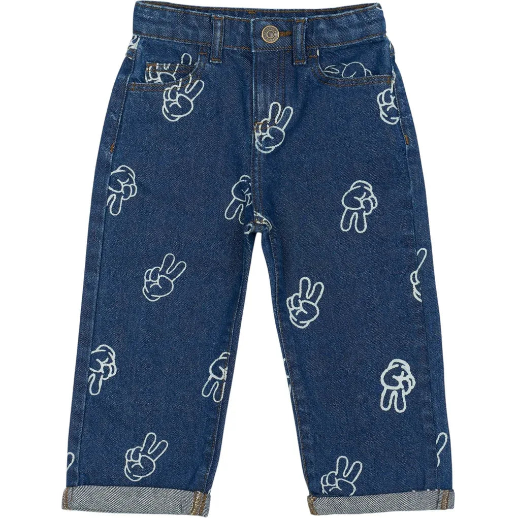 The New TNSTProsper Wide Jeans Medium blue denim aop