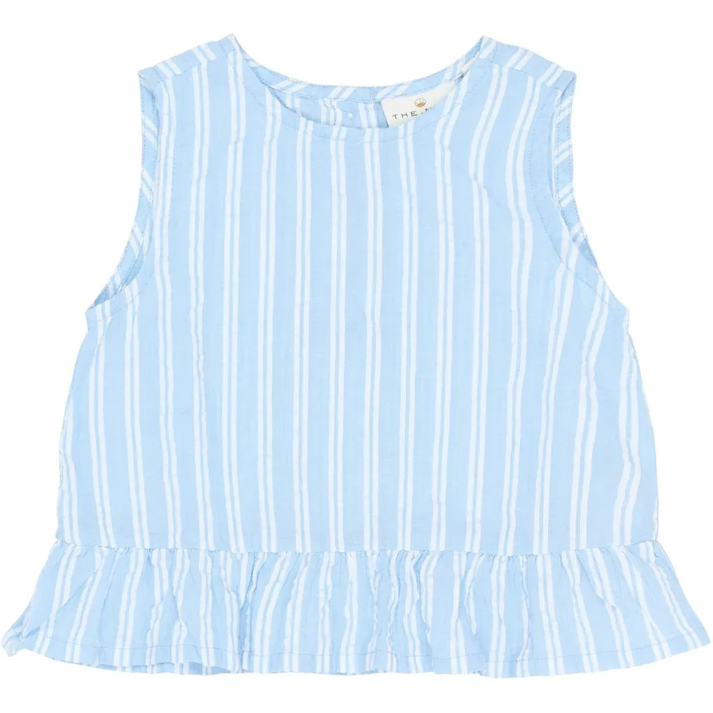 The New Siblings Siri Top Forever blue striped