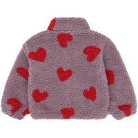 The New Siblings TNSTUna OS Teddy Jacket Elderberry aop tn