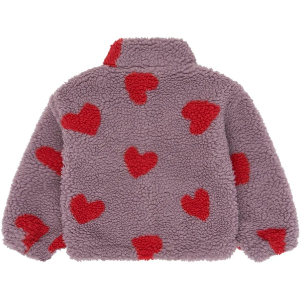 The New Siblings TNSTUna OS Teddy Jacket Elderberry aop tn