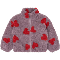 The New Siblings TNSTUna OS Teddy Jacket Elderberry aop tn