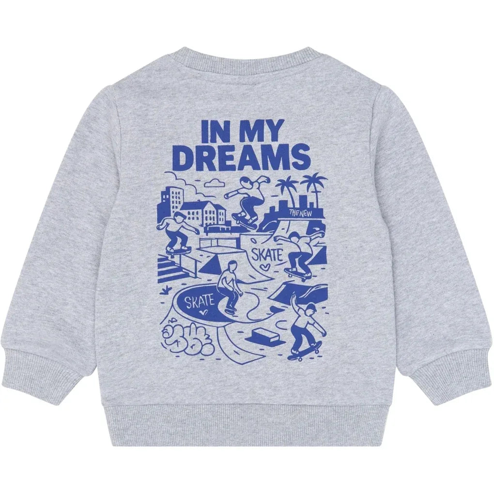 The New Siblings TNSTVillers Melange Sweatshirt Light grey melange