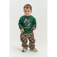 The New Siblings TNSTVondell Baggy Fit Jeans Taupe gray check tn
