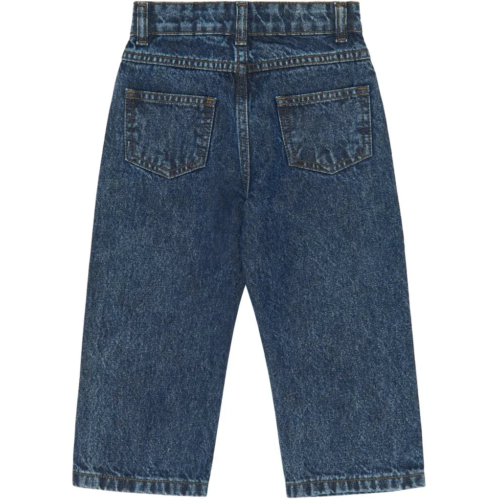 The New Siblings TNSTValu Baggy Fit Jeans Dark blue denim