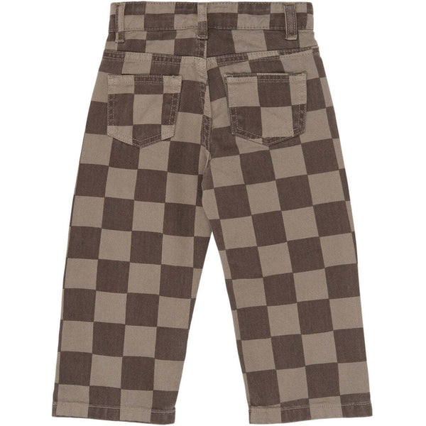 The New Siblings TNSTVondell Baggy Fit Jeans Taupe gray check tn