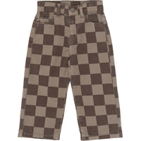 The New Siblings TNSTVondell Baggy Fit Jeans Taupe gray check tn