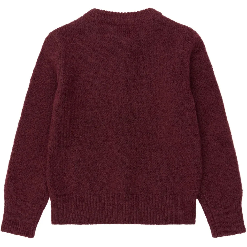 The New Siblings TNSTVeri Knit Cardigan Burgundy tn