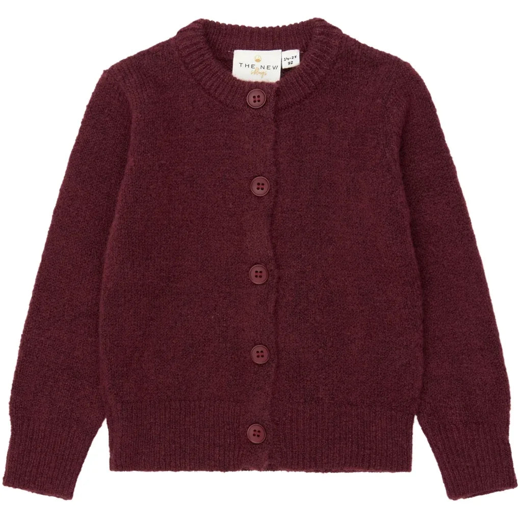 The New Siblings TNSTVeri Knit Cardigan Burgundy tn