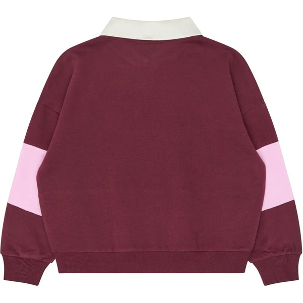 The New TNVaniza OS Polo Sweatshirt Burgundy tn