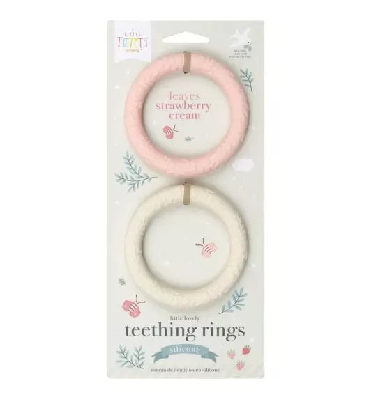 Llc Silicone teether: Leaves - Strawberry C