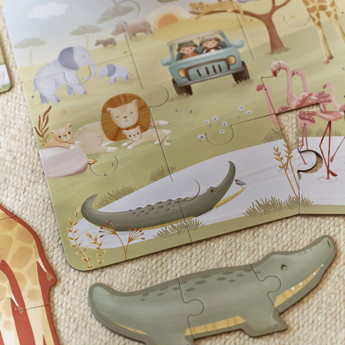 Little Dutch 6 Puzzels - Safari Friends FSC