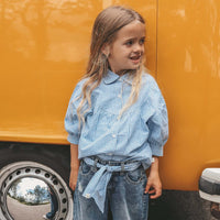 Vichy Blue | Scarf Belt