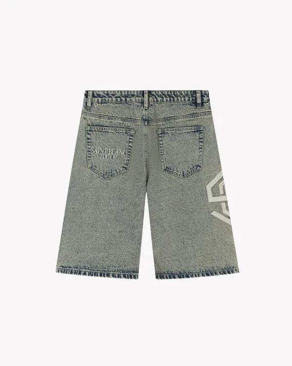 Washed Denim Short