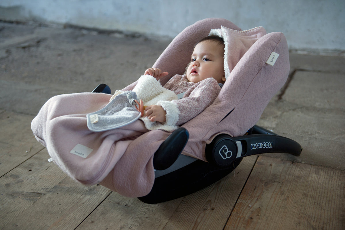 Koeka baby autostoelhoes runa 3/5 punts Old pink