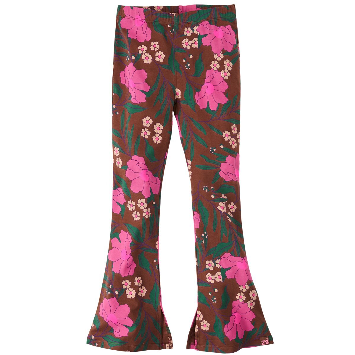 Z8 Ayla flared broek Chocolat shake/aop