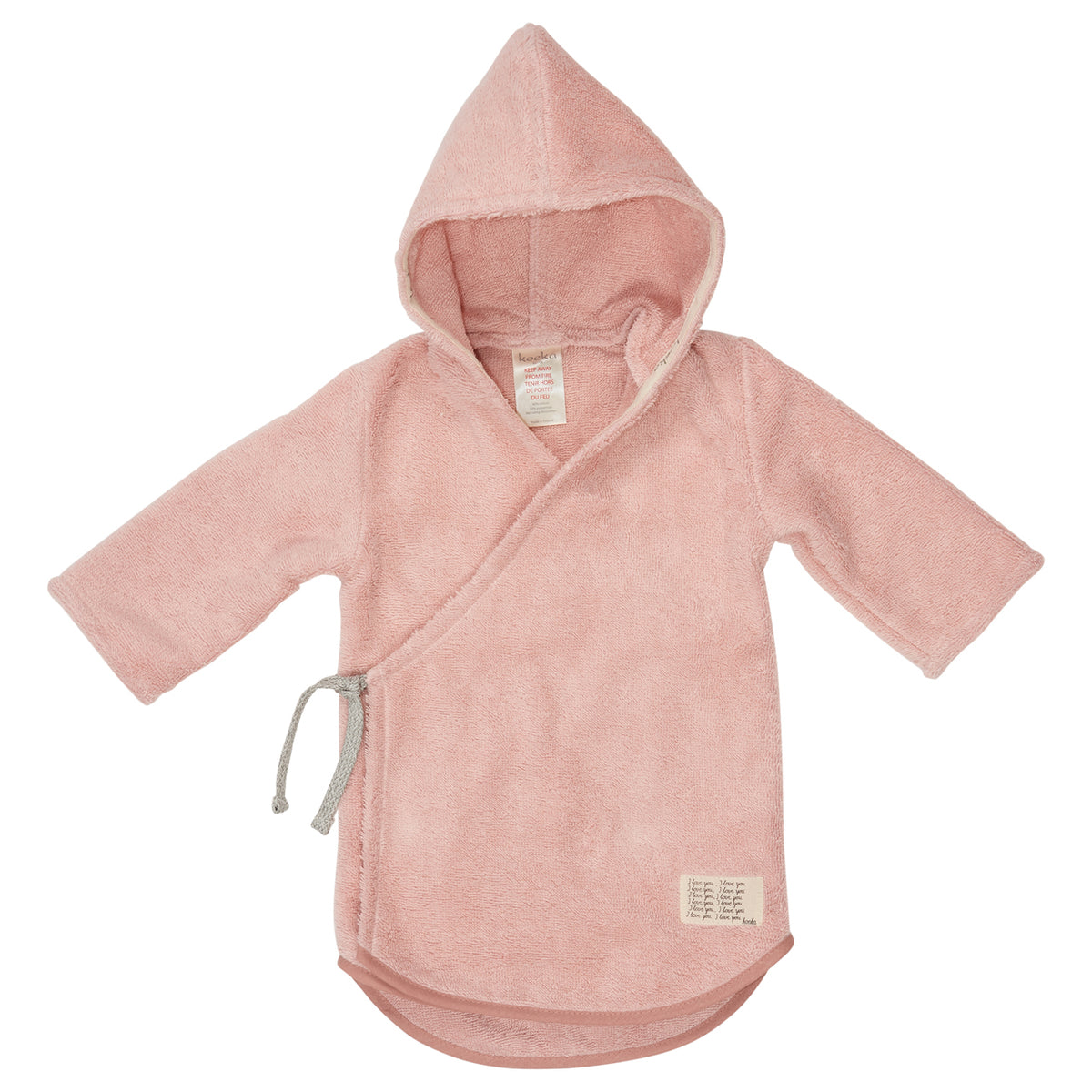 Koeka baby badjas dijon Shadow pink