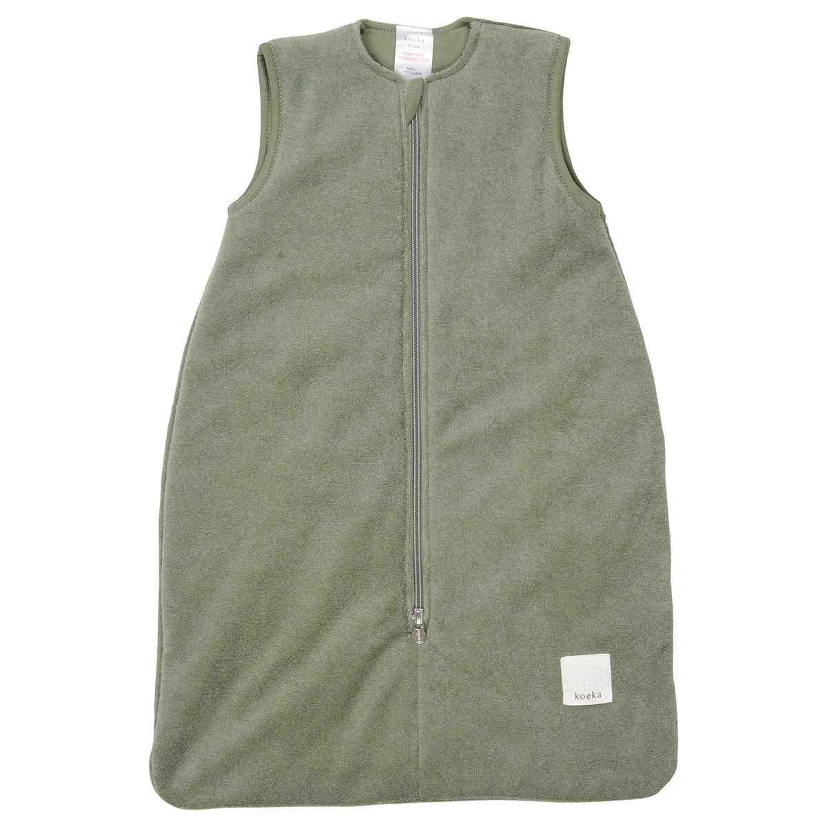 Koeka baby slaapzak mouwloos royan Shadow green