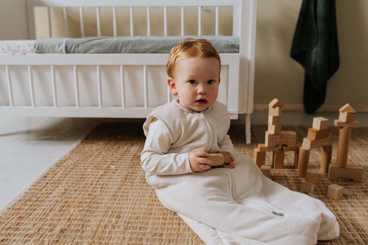 Koeka baby slaapzak mouwloos royan Warm white