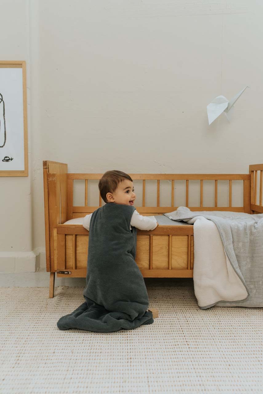 Koeka baby slaapzak mouwloos royan Shadow green