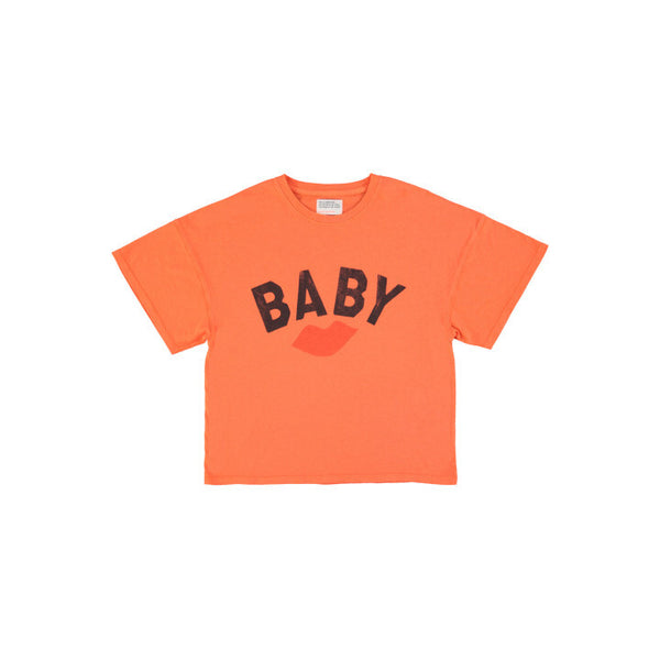 Sisters Department T-shirt baby print Orange