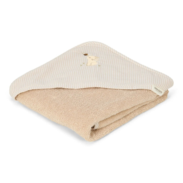 Little Dutch Badcape - Beige - 75 x 75 - Newborn Naturals - Baby Bunny
