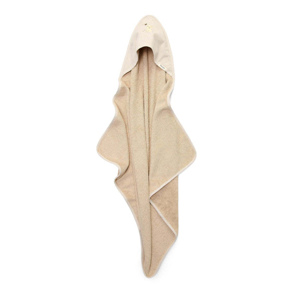 Little Dutch Badcape - Beige - 75 x 75 - Newborn Naturals - Baby Bunny