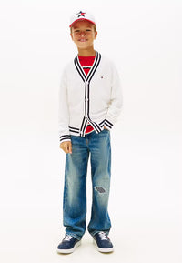Baggy mid blue destruction jeans
