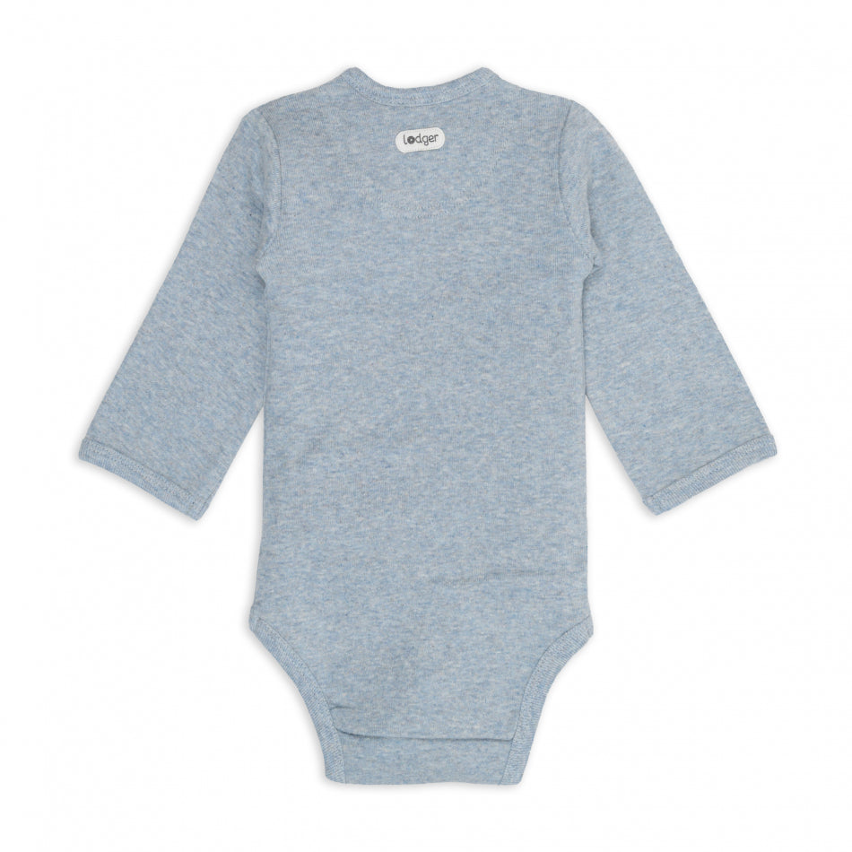 Lodger Romper LS Melange Blue fogg
