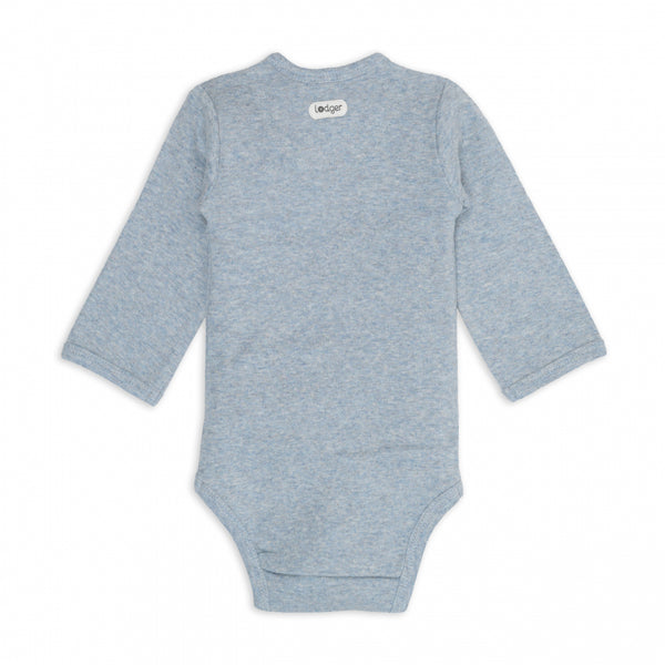 Lodger Romper LS Melange Blue fogg