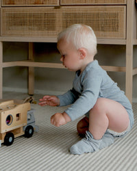 Lodger Romper LS Melange Blue fogg