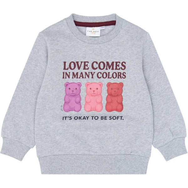 The New Siblings TNSTVinna Sweatshirt Light grey melange