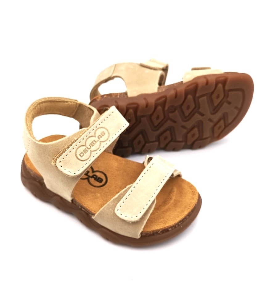 Develab Boys sandal Beige brushed/washed
