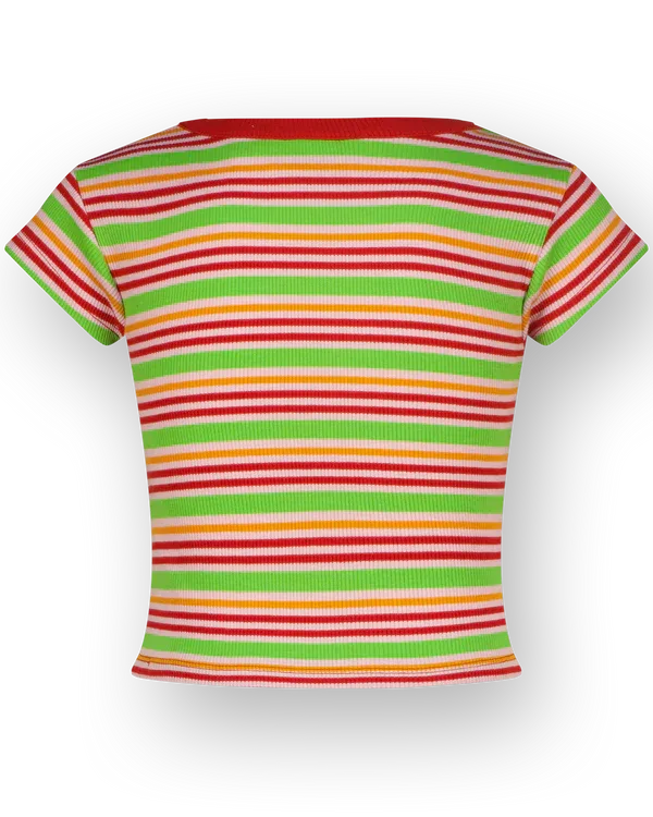 Icon-fancy stripe rib tee T-Shirt