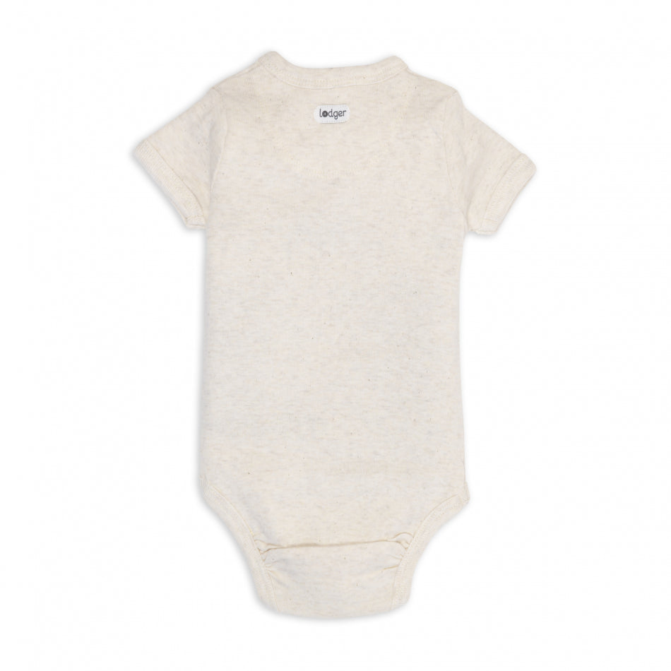 Lodger Romper SS Melange Birch