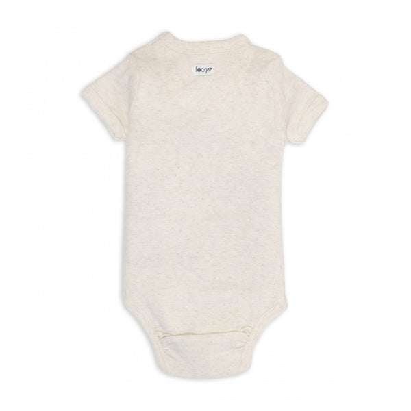Lodger Romper SS Melange Birch