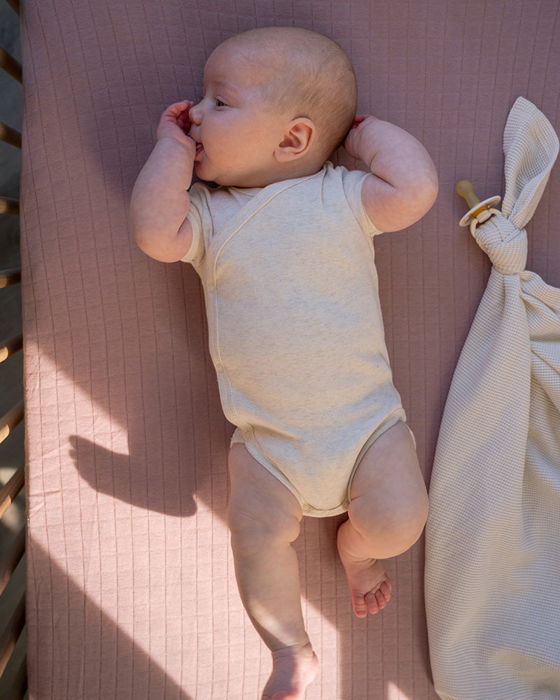 Lodger Romper SS Melange Birch