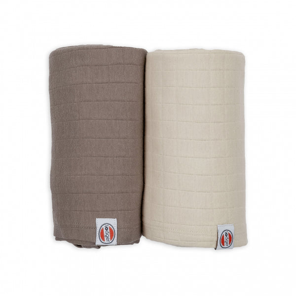 Lodger Swadller 2-pack Solid Birch/buffalo