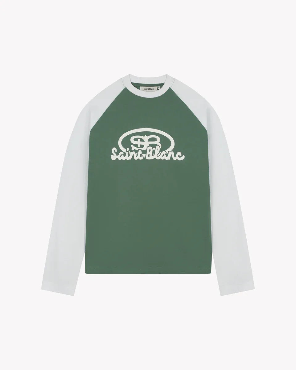 Saint Blanc Blend Logo Raglan Green/white