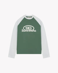 Saint Blanc Blend Logo Raglan Green/white