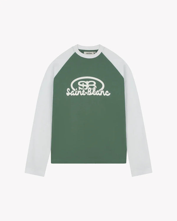 Saint Blanc Blend Logo Raglan Green/white