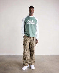 Saint Blanc Blend Logo Raglan Green/white