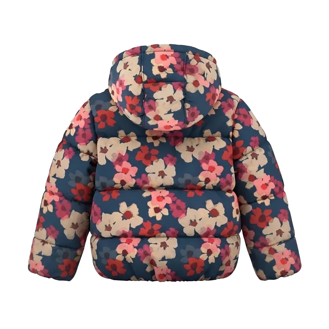 Yourwishes Floating Daisy | Tie Puffer Coat Insignia blue