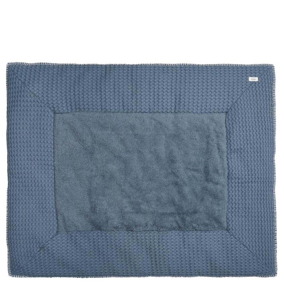 Koeka Boxkleed wafel Amsterdam Bluestone/natural