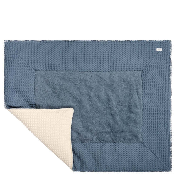 Koeka Boxkleed wafel Amsterdam Bluestone/natural