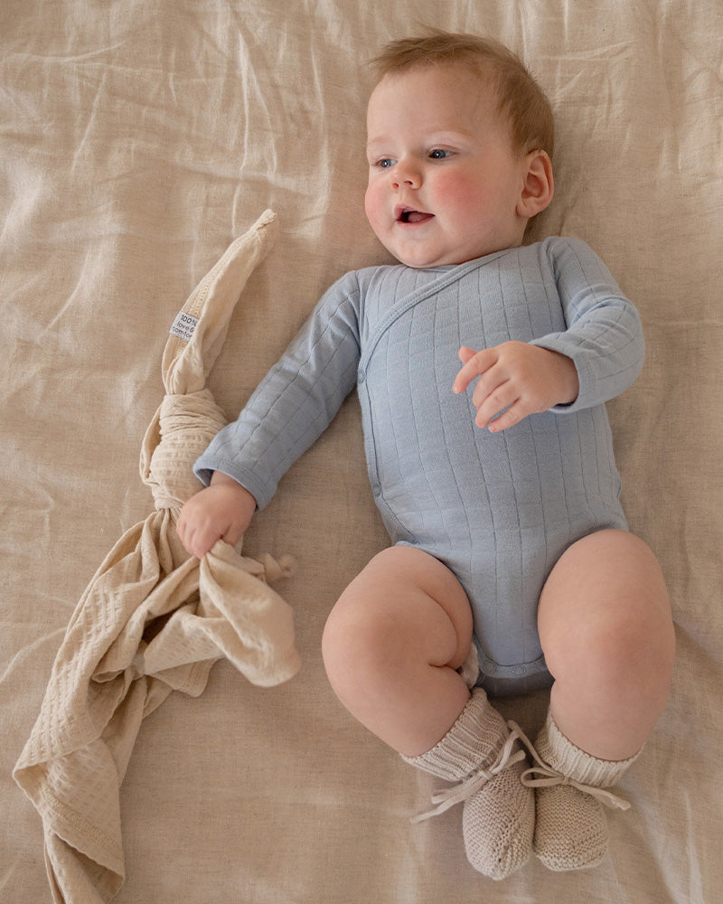 Lodger Romper LS Solid Blue fogg